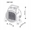 Nagrzewnica elektryczna 5kW Warmtec EWP-5