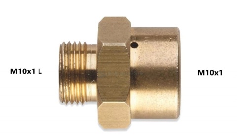 Adapter 586B do butli tlenowej Kemper 571 z przyłączem M10x1 P wew/zewn L