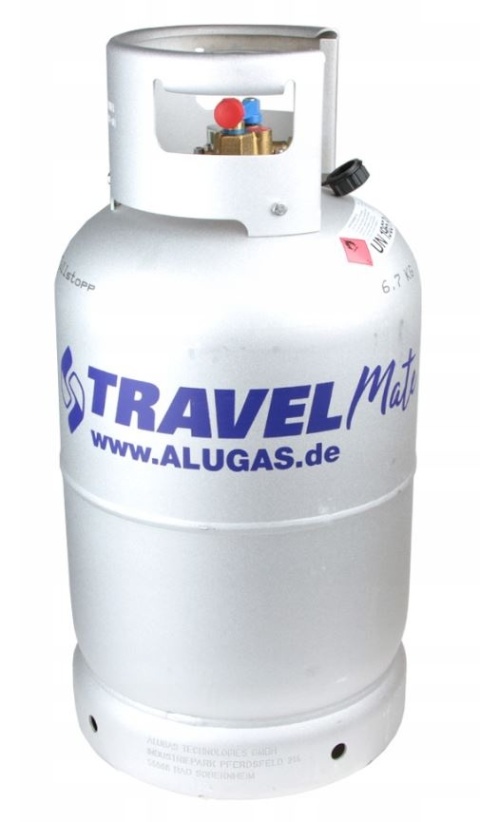 Aluminiowa butla gazowa LPG do tankowania ALUGAS TRAVEL Mate 11kg 25L