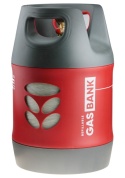 Butla gazowa kompozytowa GasBank DUO 7.5 kg LPG z wielozaworem 80%
