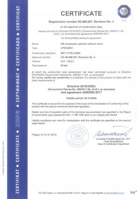 GasBank SINGLE 7.5 kg Ultralekka butla gazowa LPG Camping Kamper