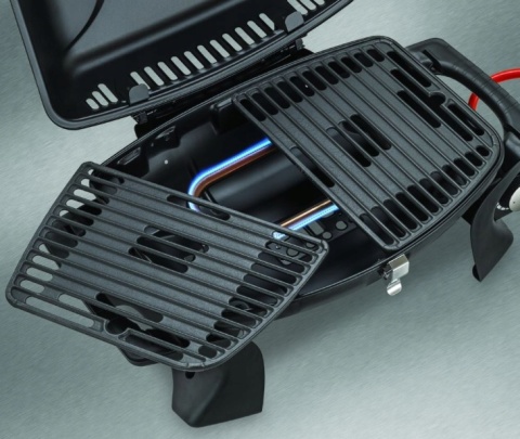 Kemper - Przenośny Grill gazowy 3,5kW żeliwny 2w1 na kartusze i butle LPG
