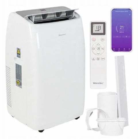Klimatyzator przenośny Warmtec KP41W z Wi-Fi do 46 m2 4,1 kW