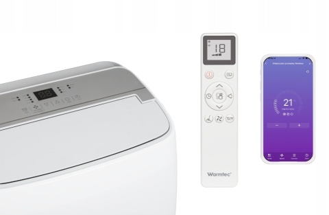 Klimatyzator przenośny z Wi-Fi Warmtec Froya KP35W do 40 m2 3,5 kW