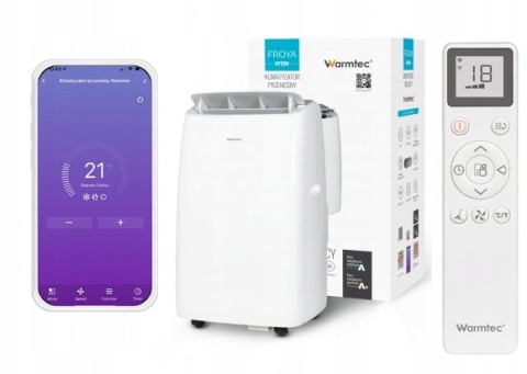 Klimatyzator przenośny z Wi-Fi Warmtec Froya KP35W do 40 m2 3,5 kW