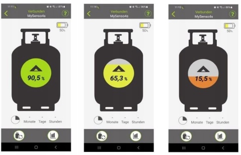 Miernik gazu GOK SENSO 4S Basic bluetooth waga do butli gazowych niebieska