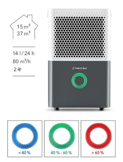 Osuszacz powietrza Trotec TTK 33 E 240 W 14/24h