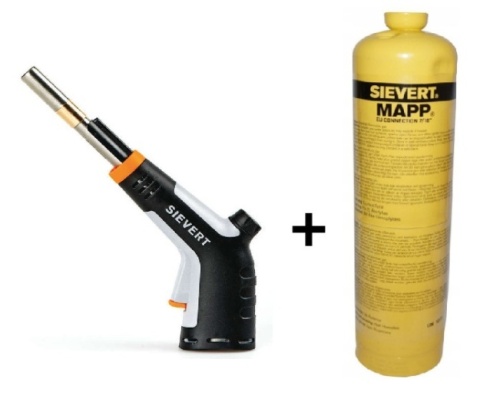 Palnik SIEVERT PowerJet 7/16" 2100°C + MAPP + mikro palnik (precyzyjny)
