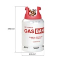 GasBank SLIM LS DUO 6kg butla gazowa do tankowania z zaworem DUO 80% (OPD)