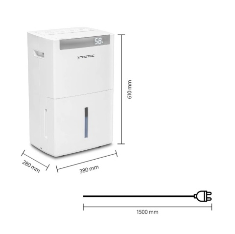 Osuszacz powietrza TROTEC TTK-I 110E WiFi Inwerter do 110 m² 35l/24h CICHY