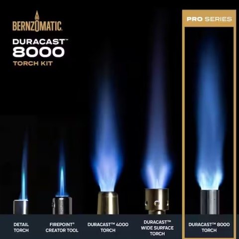 ZESTAW SERWISOWY BERNZOMATIC TS8000 + 2x KARTUSZ 1" PROMAX + WALIZKA