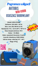 Osuszacz budowlany Aktobis WDH-R180B 70L/24H - Pompa Wentylator Automat